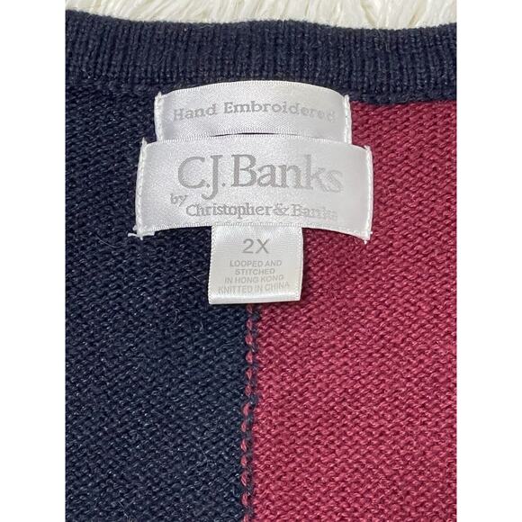Autumn Fall Novelty Sweater Vest CJ Banks Volup 2X - Picture 3 of 4